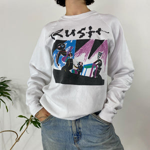 In a Rush|Vintage Rush 1989 A Show of Hands Tour Crew Neck Sweater VINTAGE The Velvet Underground Shop 